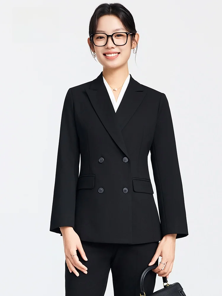 

Sinuen Women's Profional Suit Set Formal Workwear Commute Interview Outfit Polyester Fiber Anti-Wrinkle Long Sve