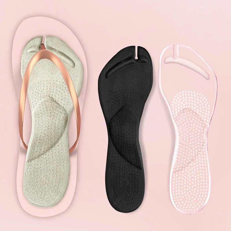 1Pairs Soft Flip Flop Gel Cushions Pad Toe Protectors for Thong Sandal Inserts Guards Insoles Shoes Grip Pads Metatarsal Pad