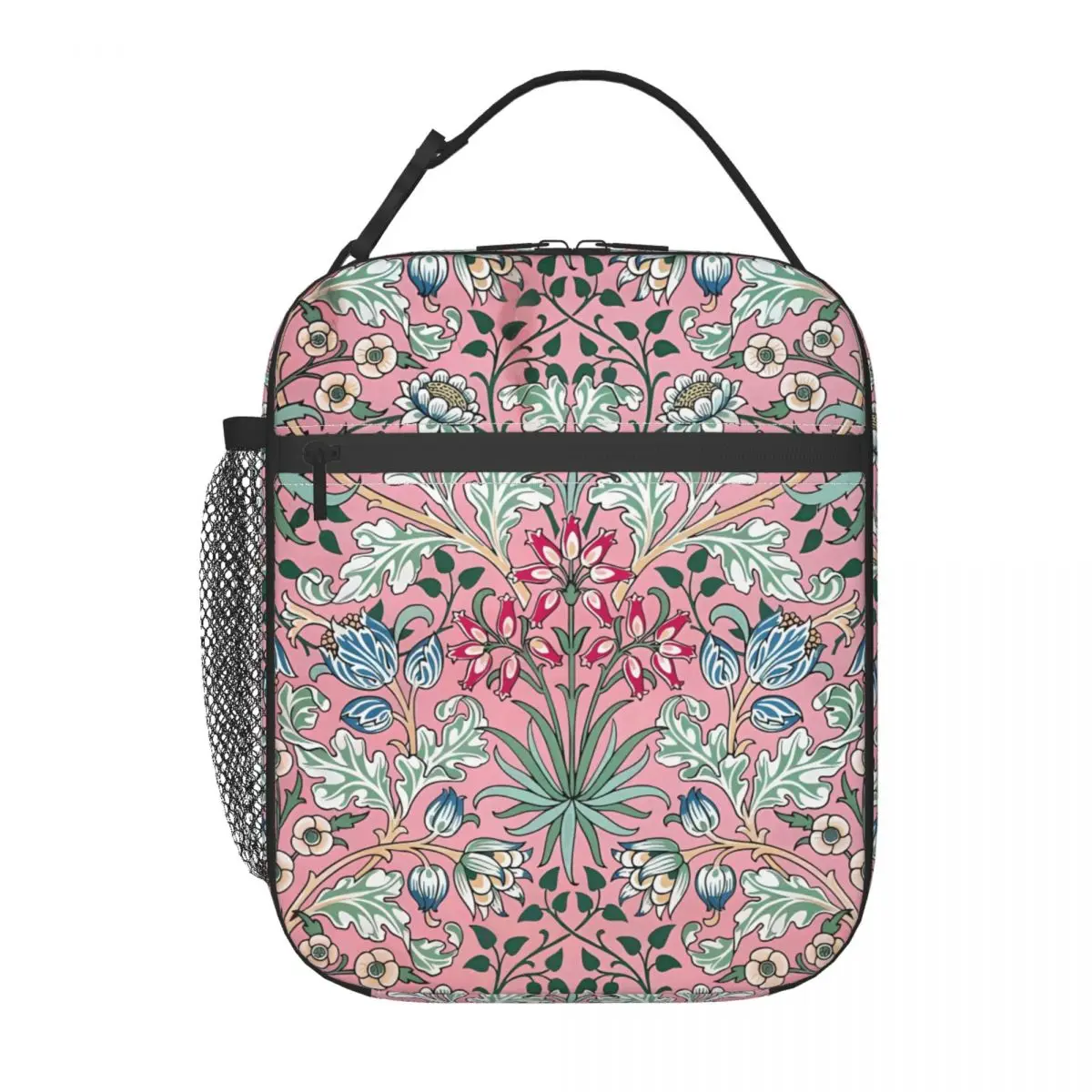 William Morris Lunch Bag Flower Print Aesthetic Lunch Box Outdoor Picnic Portable Thermal Lunch Bags Print Cooler Bag