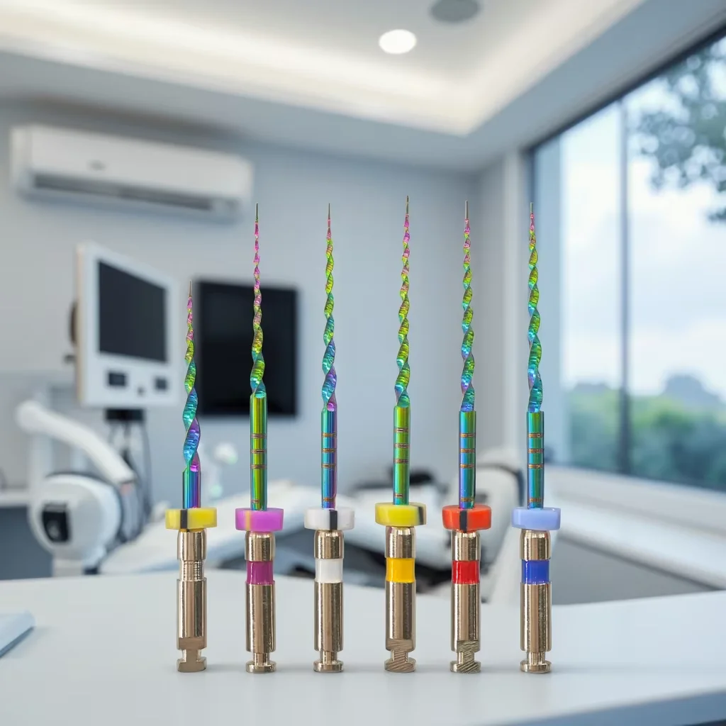 Rainbow Series Dental SX-F3 Files 6pcs/Box Heat Activated 25mm NiTi Canal Root Rotary File Can Bend Endodontic Treatment