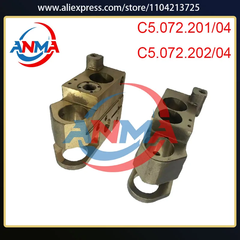 1Pair C5.072.201/04 C5.072.202/04 CD102 Pull Gauge Copper Base For SM102 CD102 Printing Machinery Parts