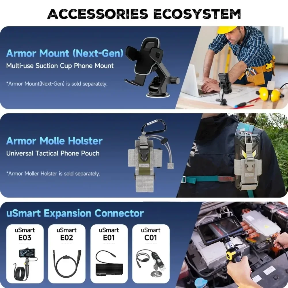 New Ulefone Armor 34 Pro 5G AI Smartphone 6.95 Inch 120Hz 32GB+512GB Mobile Phone Built-in Projector 25500mAh 64MP Cellphone NFC