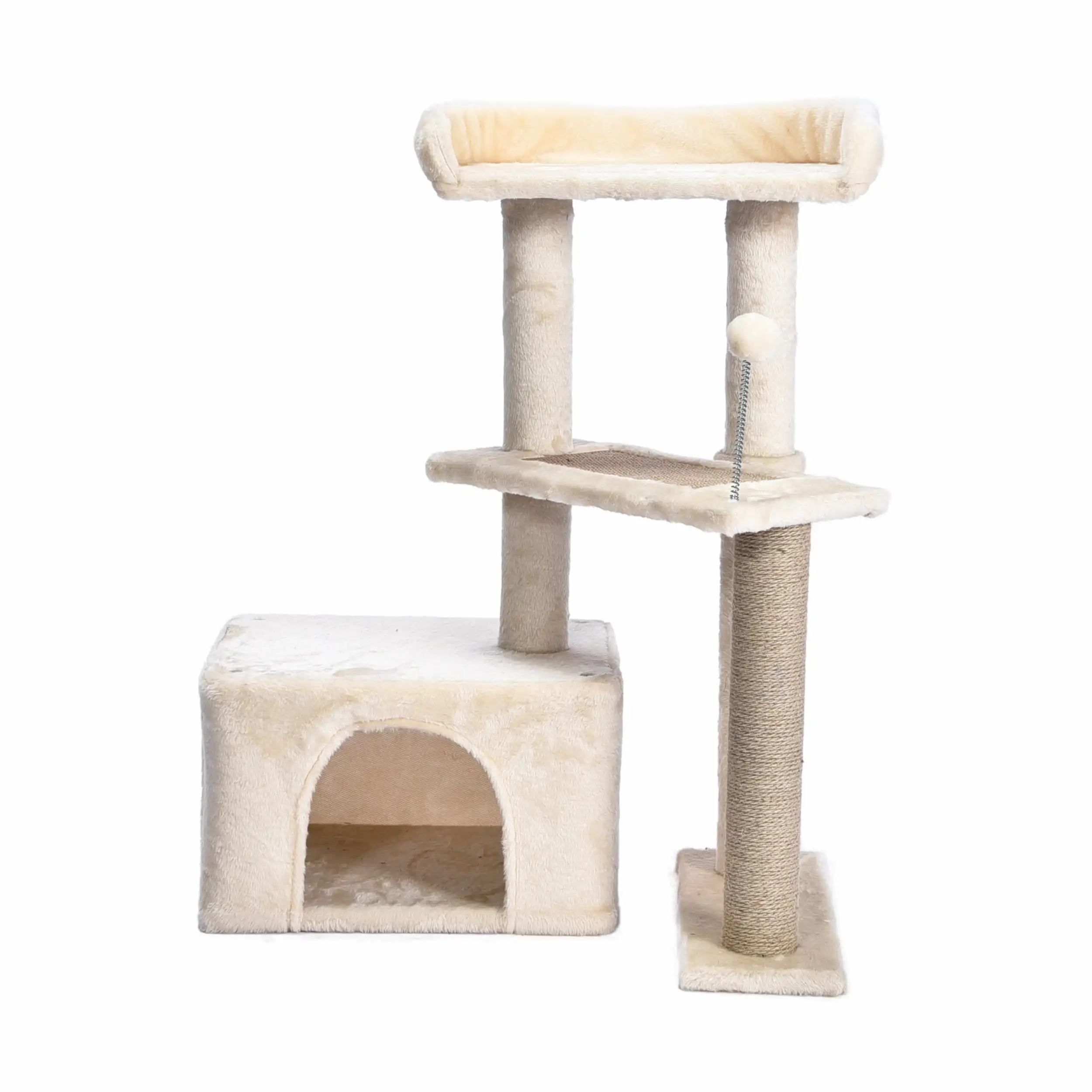 

31inch High Cat Condo with Lookout Tower,Beige