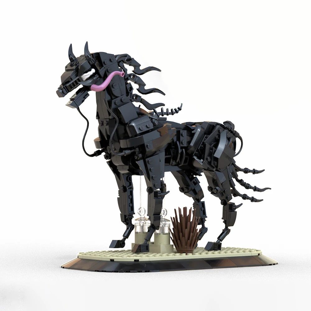 

New MOC Classic Movie Space Creature Black Lightning Horse Model Building Blocks DIY Tech Assembly Children's Toy Boy Gift Set