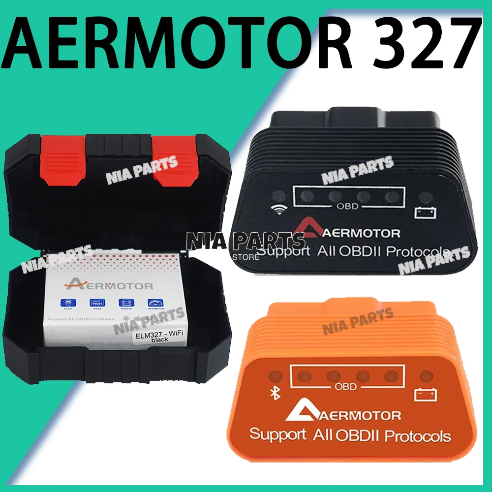 ELM327 1.5 AERMOTOR Bluetooth 4.0 Auto Diagnostics Scanner OBD2 ELM327 V1.5 IOS Android Interface repair Protocol Car device VCI