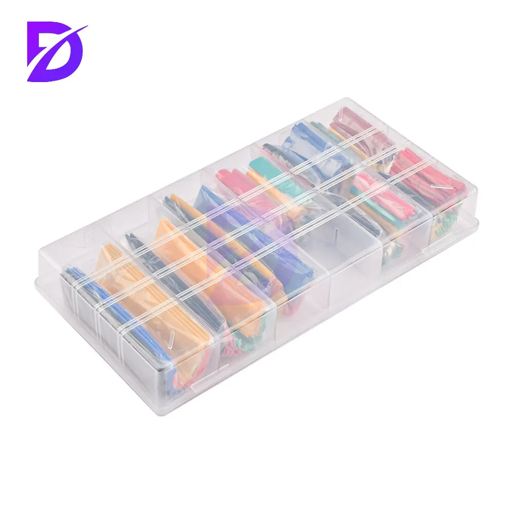 Kit tubi termorestringenti Rapporto 2:1 Rivestito adesivo Involucro termoretraibile industriale automobilistico di grado marino 164 PZ