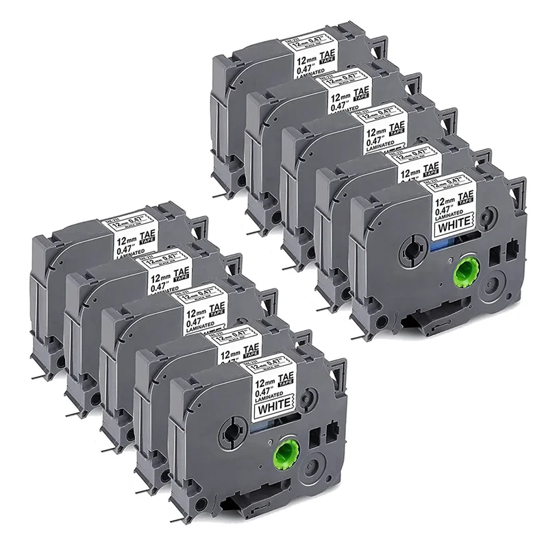 

Сменная лента для изготовления сенсорных этикеток, 20 шт., для Brother Tze-231 Tze Tz, лента 12 мм, 0,47, сменные ламинированные белые этикетки-Y18A