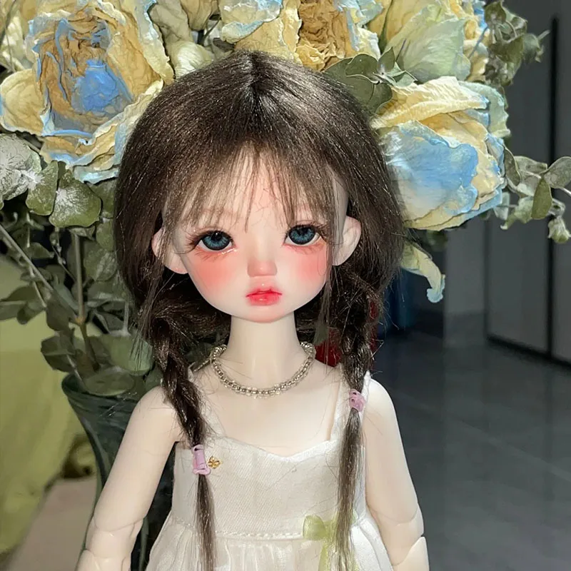 30cm Bjd Wig Hair Embryo 21 Color Bjd Doll Wigs DIY Hairstyle Black Long Straight Hair For Girl Ob11 1/6 1/4 Bjd Toy Accessories