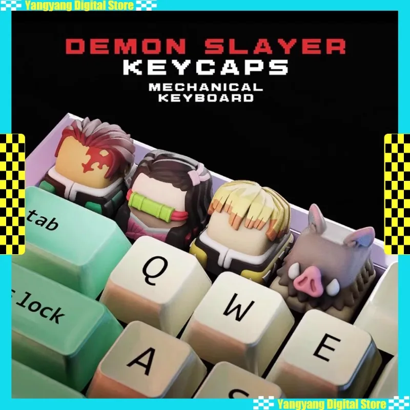 

ARMORSUIT Demon Slayer Kamado Nezuko персонализированная механическая клавиатура трехмерные колпачки для фанатов аниме периферийные подарки