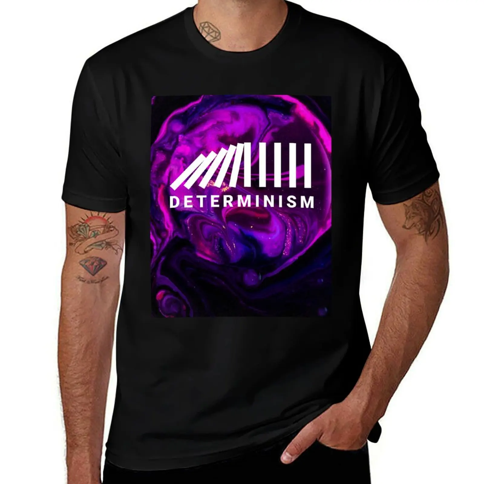 

Determinism philosophy print- Causality T-Shirt printed t shirts for man t shirts for man cotton T-Shirt