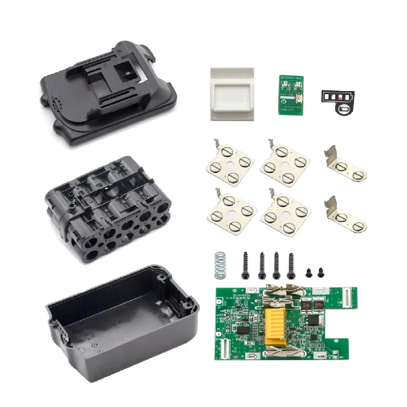 Plastic Case18650 Battery Case for Makita 18V with PCB Circuit Board LED Indicator Power Tools BL1850 BL1830 Battery Case Kit