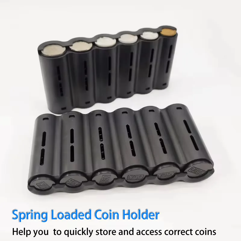 Japanese Coin Clip Orangizer 6 Denominations Japan Coin Dispenser Holder Sorter Collector Waiter Cashier Driver Money Safe Box