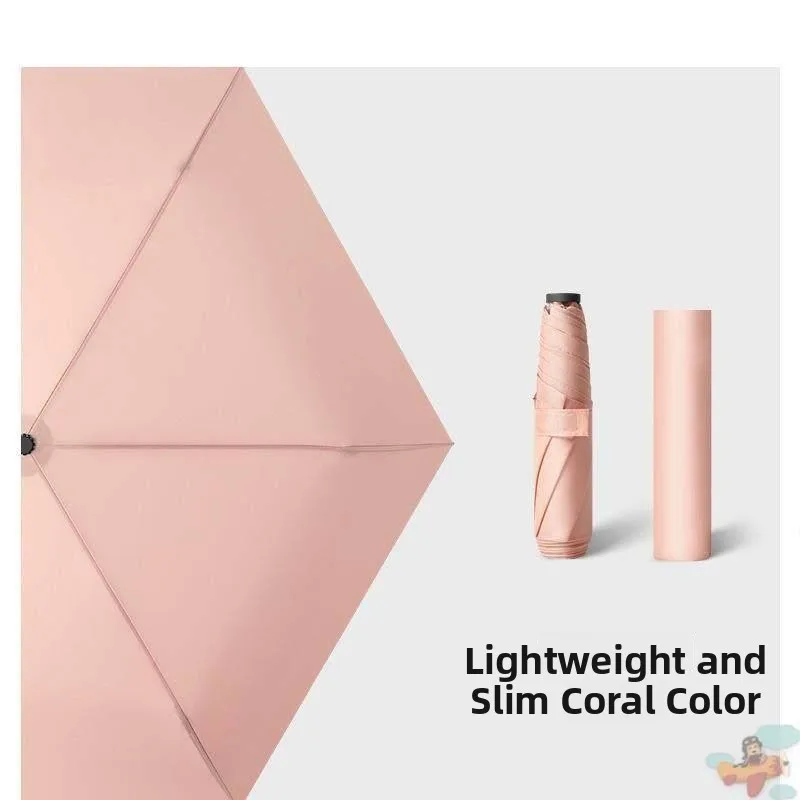 

Портативный зонт из углеродного волокна, солнцезащитный зонт, зонт-карандаш, легкий складной зонт для ежедневного домашнего использования, зонт от дождя