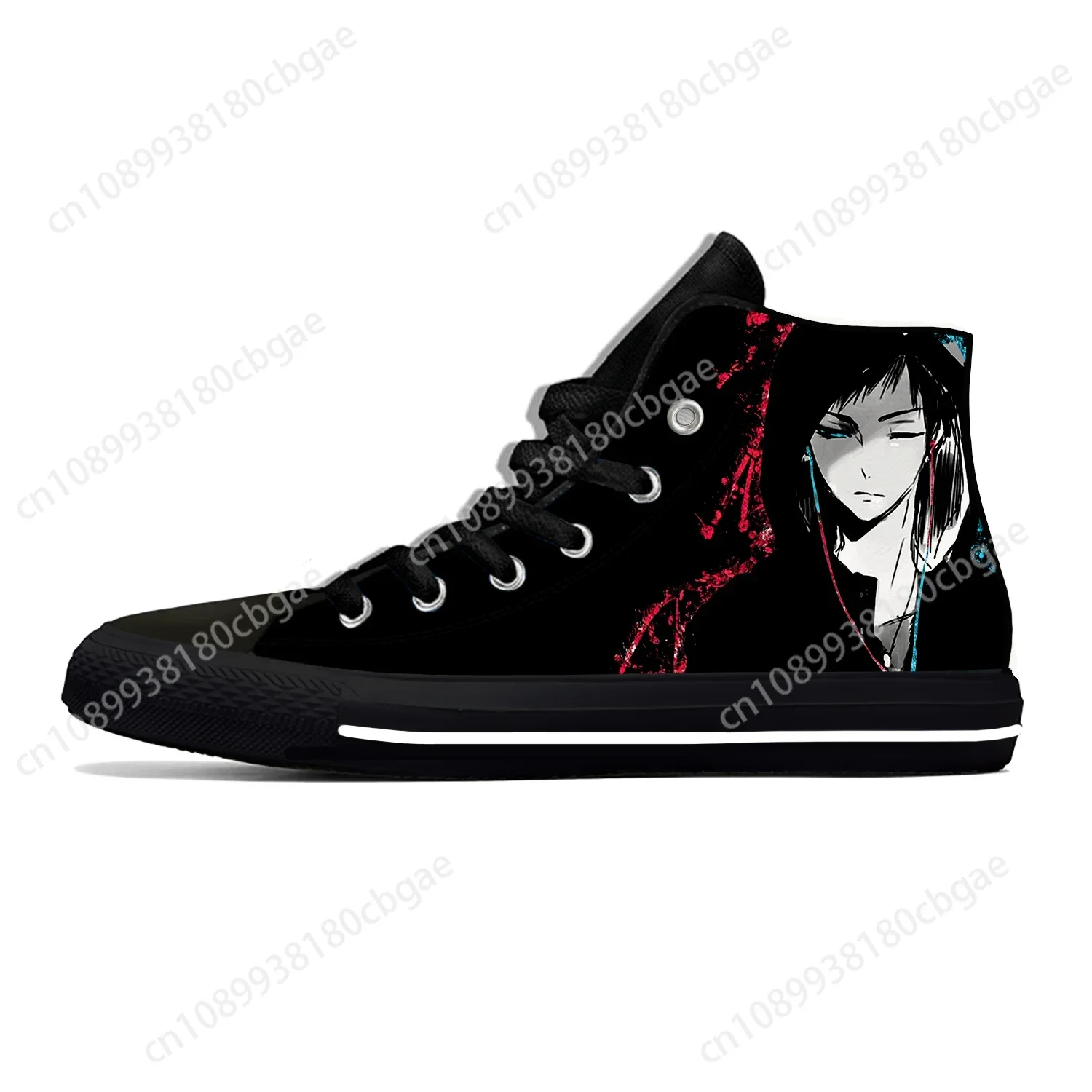 Hot Anime Kuroko geen Mand Lichtgewicht Doek 3D Print Grappige Mode Hoge Top Canvas Schoenen Heren Dames Casual Ademende Sneakers