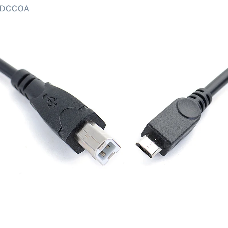 Kabel Data OTG mikro USB Male ke USB tipe B Male untuk Printer Tablet ponsel 3,2 kaki