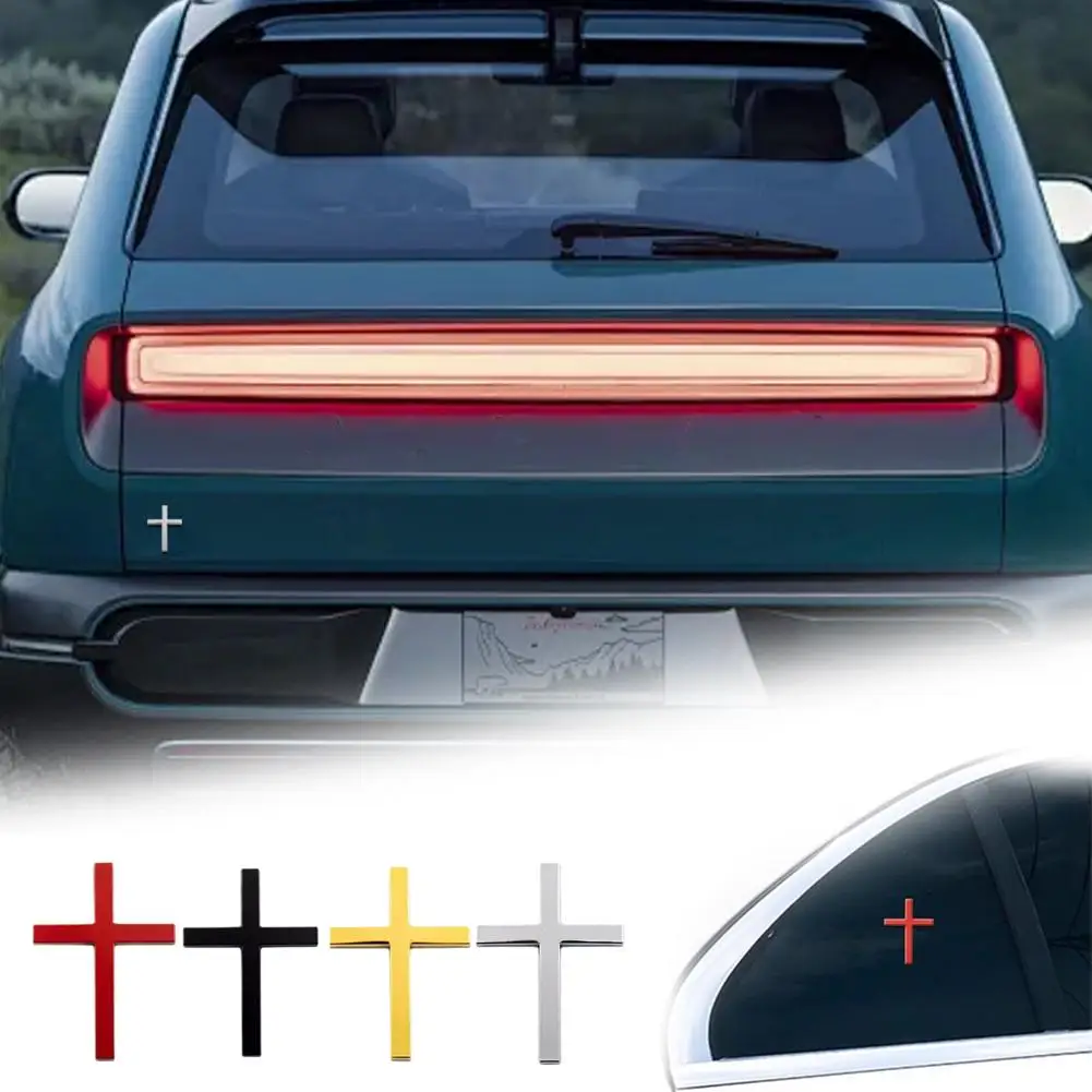 ملصقات معدنية للسيارات، ملصقات متقاطعة ثلاثية الأبعاد، ملصقات زينة شخصية لجسم الخدش، ملصقات، خلفية T1J1 #2