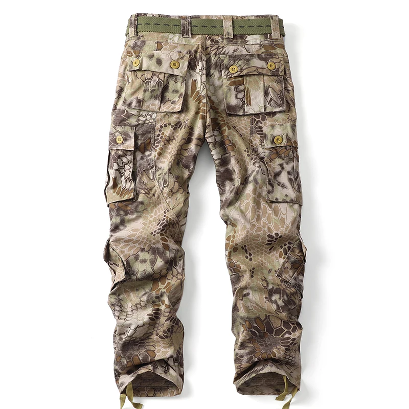 

AKARMY Men's camouflage workwearpants with multiple pockets and antiscratch features are suitable for outdoortravel (no belt)