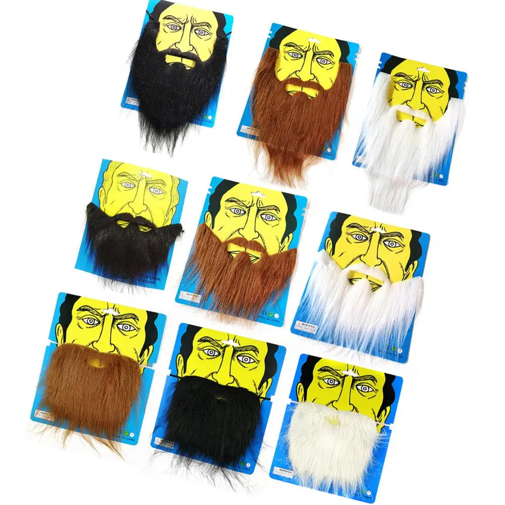 Creative Fake Beard DIY Increase Atmosphere Novelty Simulation Artificial Beard  Halloween Beard Decorate