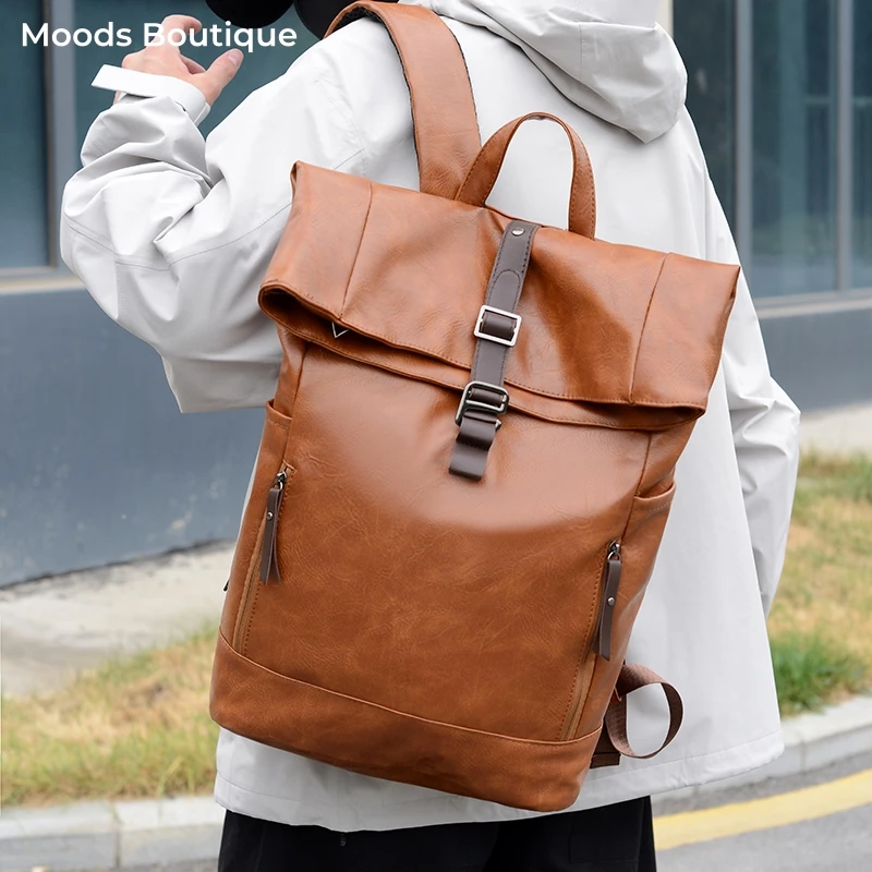 Quality Vintage Fashion Backpacks For Unisex Scratch-resistant And Splash-proof Multi Pockets Large Capacity Travelling Rucksack