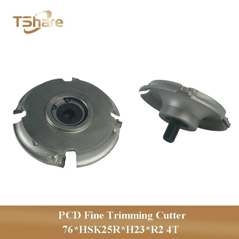 

1PAIR Compatible (4-014-02-0623+4-014-02-0624) Diamond Fine Trimming Cutter 76*HSK25R*H23*4T-R2 for HOMAG Edge Banding Machine