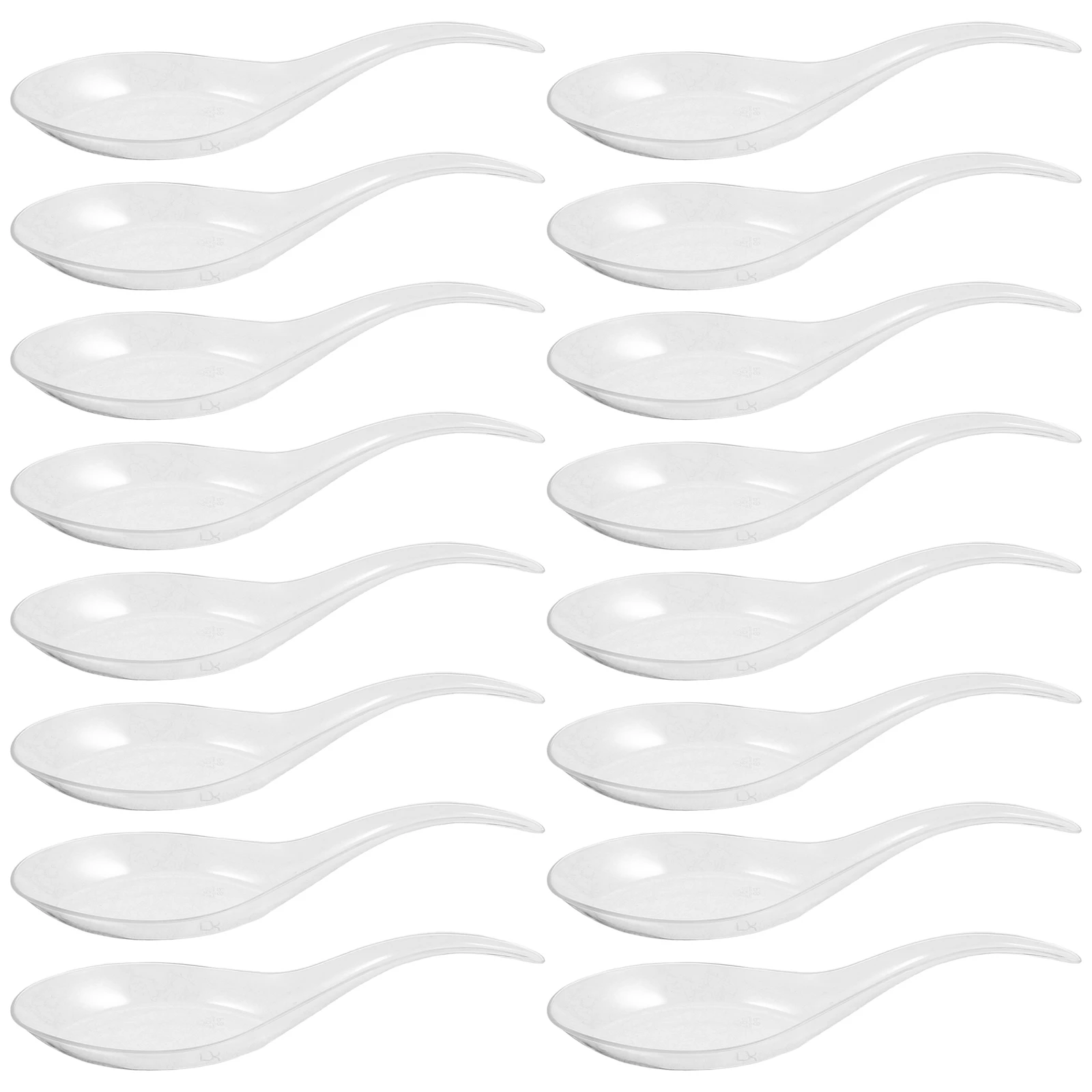 

100pcs Clear Plastic Appetizer Spoon 4 7 Inch Mini Serving Transparent Tasting Dessert Spoons Cake Sample Small Kitchen Bar