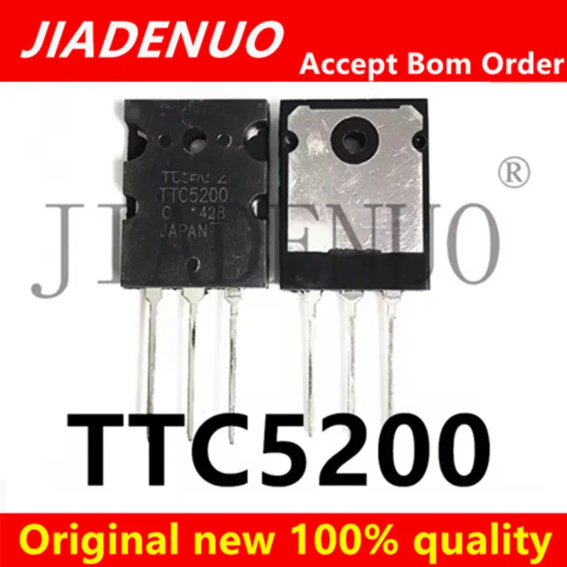 (10pcs) 100% New 2SA1943 TO-3P 2SC5200 TO-3PL 3pair (5PCS SC5200 SA1943) TTC5200 TTA1943 Chipset