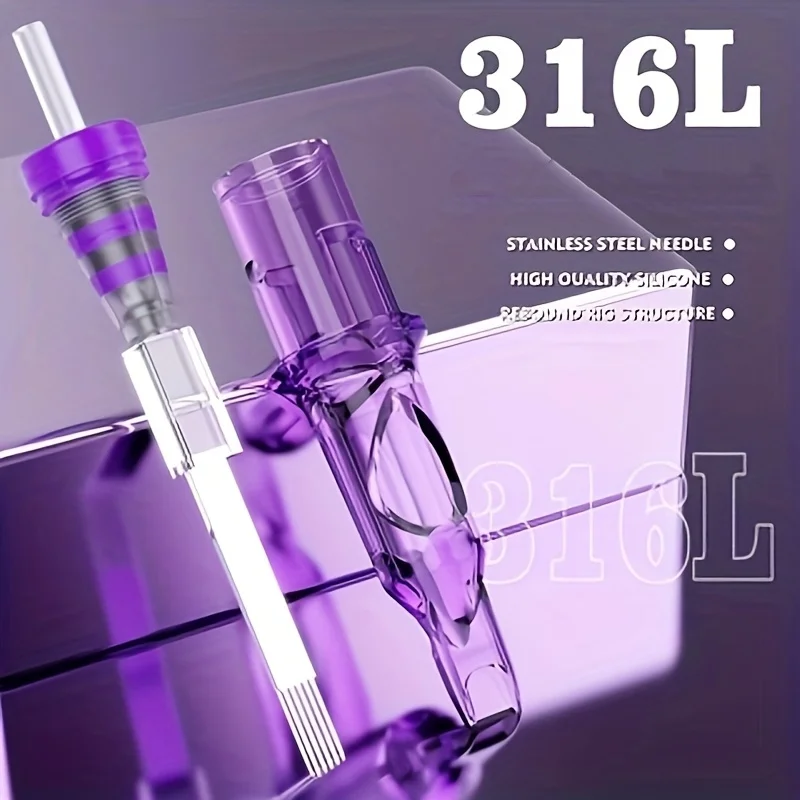 50 قطعة خرطوشة الأمان الوشم إبرة كومبو-1205m1 1207m1 1209m1 1213m1 1215m1 خمسة نماذج المهنية الصف قوس إبرة معدات الوشم #6