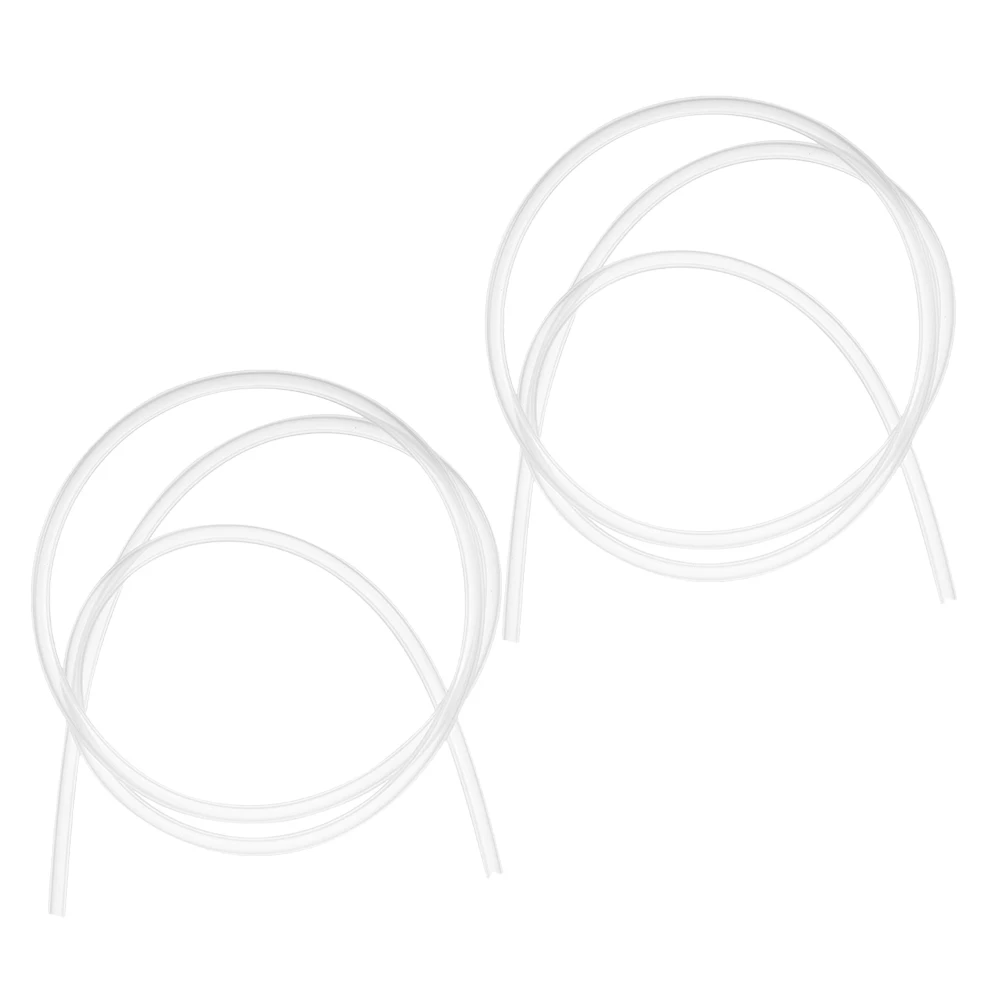 

2pcs Silicone Catheter Breast Pump Hose Soft Tubing Electric Accessories Replacement Parts Optimal Length Flexible Design