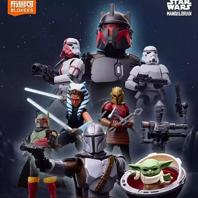 

Строительные блоки Blokees — фигурка «Звездные войны» Galaxy Edition Wave 1 Series 1, слепая коробка: Мандалорский дин-джерари, домашний декор