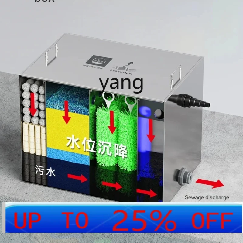 CX  Fish Pond Filter Large Outdoor Courtyard Stainless Steel Water Circulation System Biochemical Water Purification Equipment