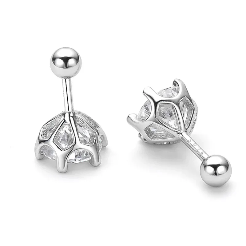 BIJOUX STORY 0,5-2 ct Moissanit Schraube Ohrstecker D Farbe 925 Sterling Silber Diamant Ohrringe Für Frauen Hochzeit Edlen Schmuck – Detail 3