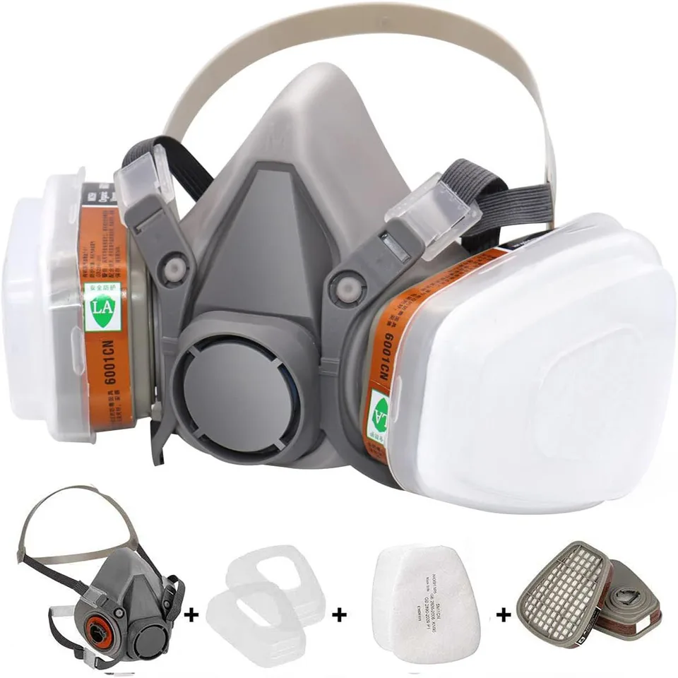 Reusable Full Face Respirator Spray Mask 6200