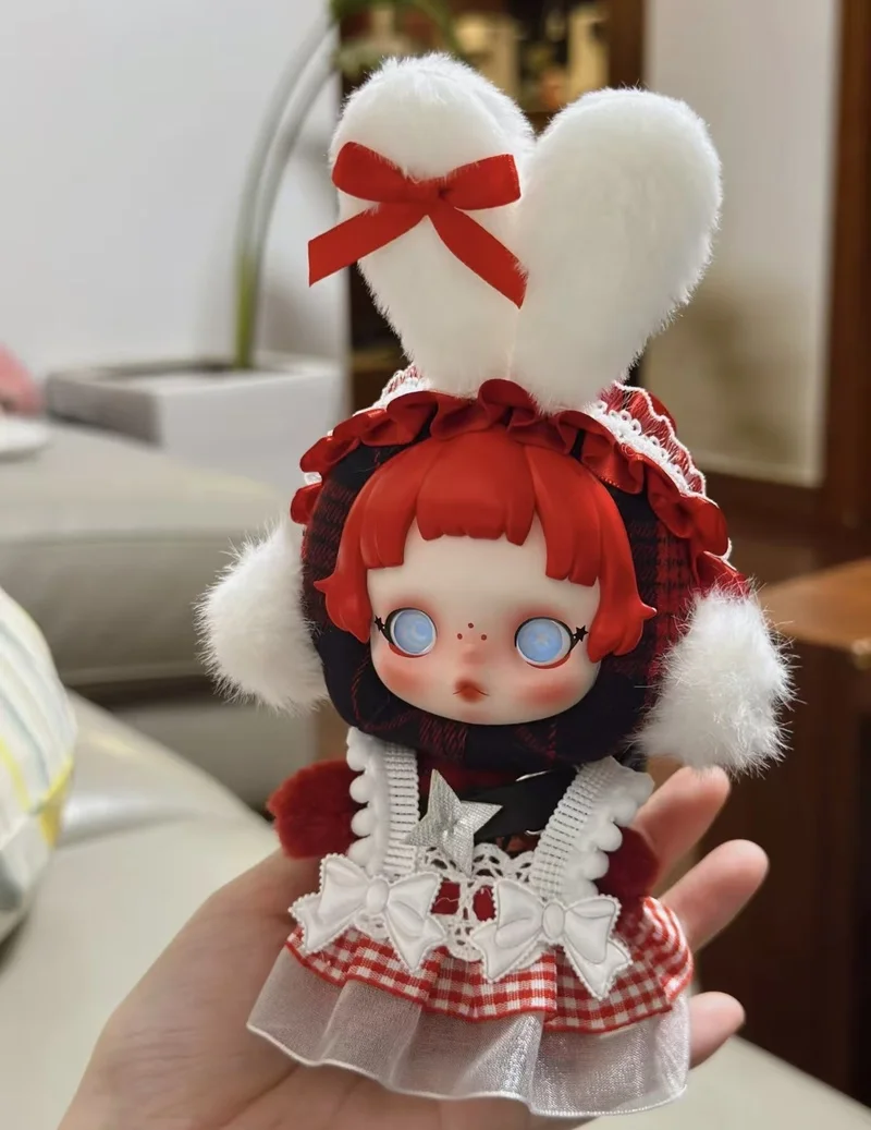 

Только одежда, костюм для виниловой куклы 10 см, кролик, девочка, Sp Doll V1, V2, одежда, легкое плетение, сад, зимняя симфония, аксессуары, подарок