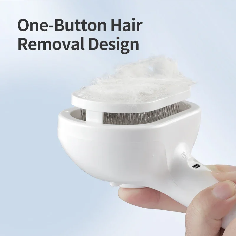 Pet Spray Hair Comb Professional Electric Hair Straightener Comb Brush For Cat Pet Massage Comb Steam Brush For Hair Care Vgr  T