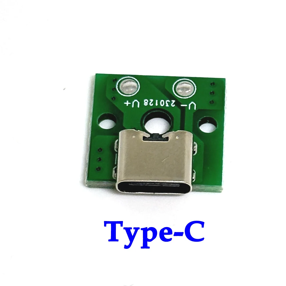 2A Micro USB Jack 3.1 Type-C 5V Female Connector Jack Charging Port USB Type C Socket With solder wire PH2.0 Screw fixing plate