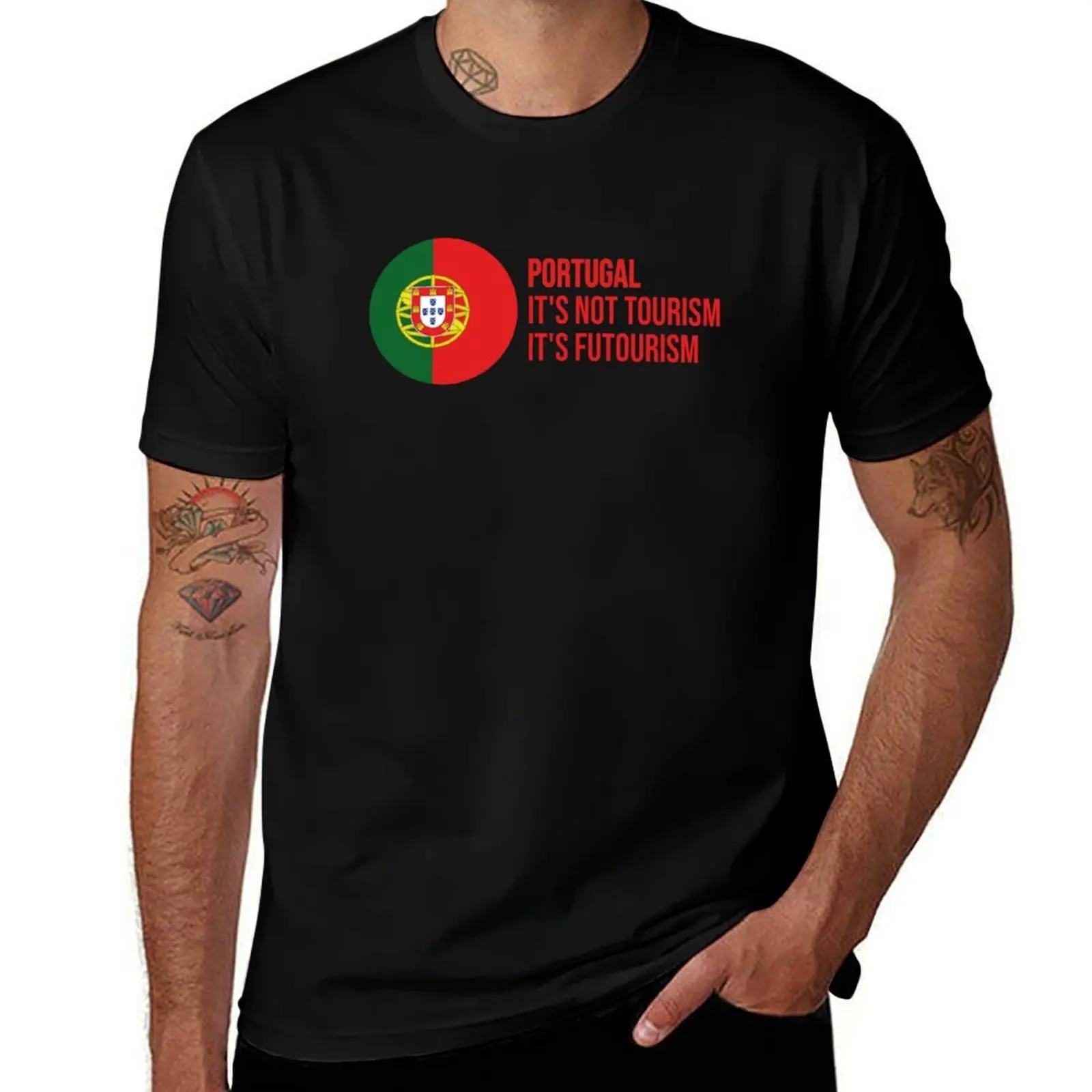 

Portugal Flag T-Shirt plain blue lock anime men tshirt