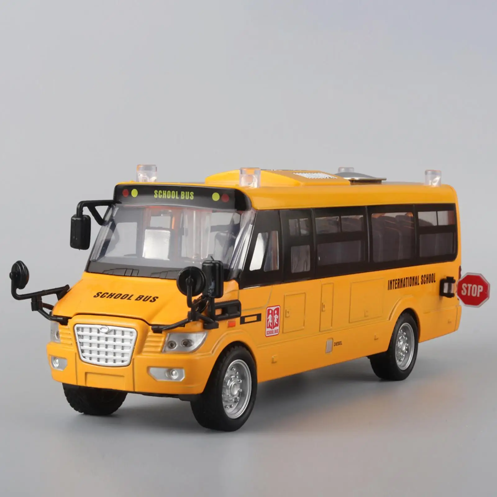 

School Bus Toy Interactive Toy Portable Development Inertial Engineering Car