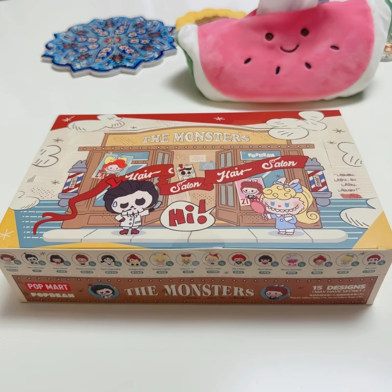 Labubu Pop Mart Hot Genuine Labubu The Monsters Retro Hair Salon Series Cute Blind Box Desktop Ornaments Collection Cute Toys