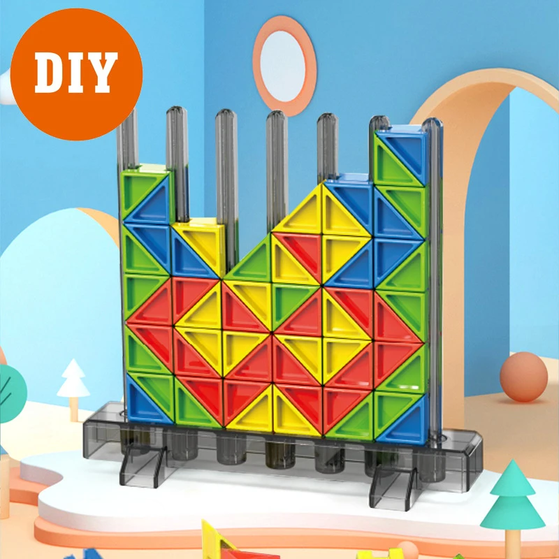 3D パズル ジグソー タングラム 脳ゲーム スタッキング ブロック バランス スタック 知育玩具 子供 大人 家族 パーティー ゲーム