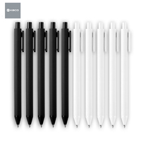 Kaco 10pcs Pens/Refills KACOGREEN Roller Signing PEN Gel Ink Smooth Writing Durable Signing Black Ink For Office School