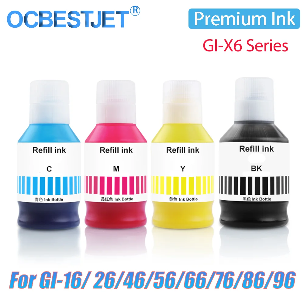 GI-16 GI-36 GI76 Premium Refill Ink For Canon MAXIFY GX5010 GX6010 GX4030 GX5030 GX6030 GX3070 GX4070 GX5070 GX6070 GX6570 Print