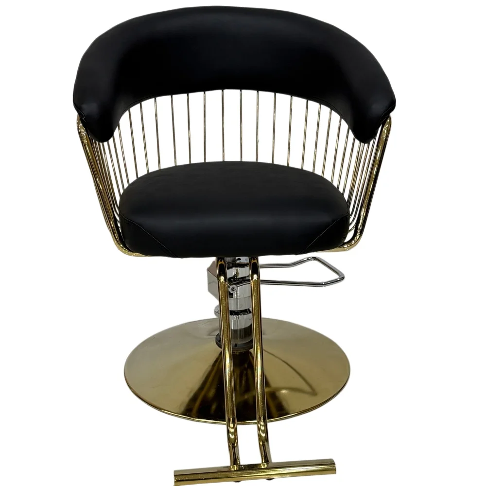 Luxury Leather Ergonomic Durable Barber Chair Hydraulic Height Adjustable Salon Styling Chair 360 Swivel Reclining Living Room