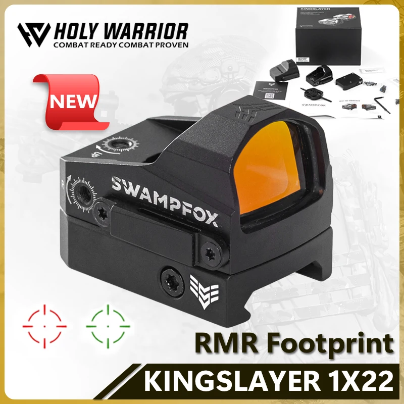 Kingslayer Pistol Cut RM06 Footprint 1x22 Reflex Red Dot Sights 3 MOA Optical Scope For Hunting Handgun Sight