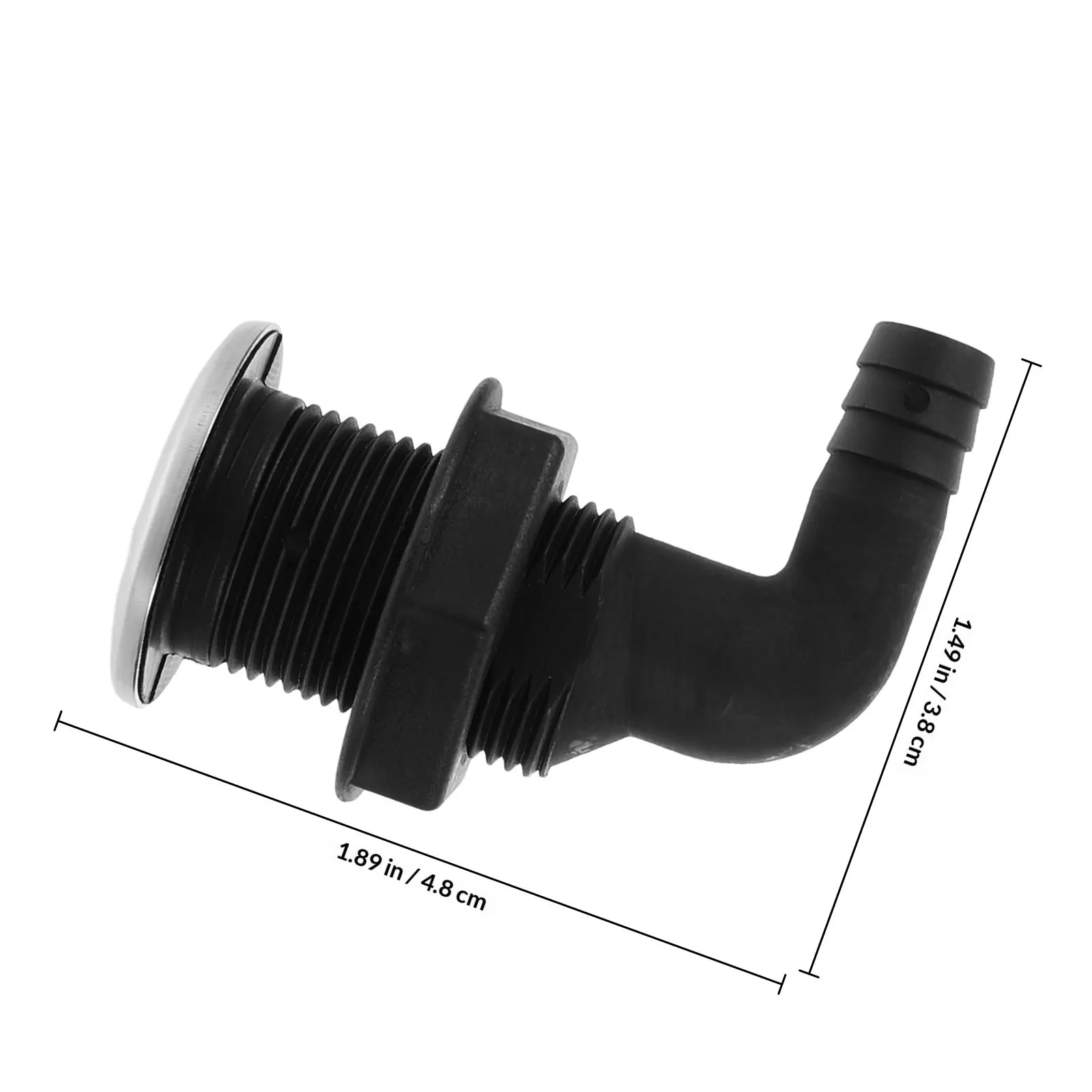 Marine Boat Drain Outlet Hull Bilge Drain Connector Efficient Water Drainage Yacht Deck Fitting Kayak Stabilizer
