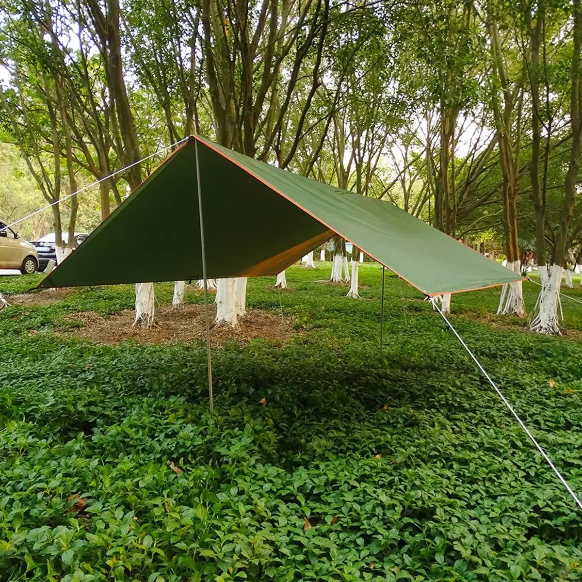 Camping Tarp Waterproof Tent Hammock Rain Fly Cover UV Protection Floor Mat Camp Shelter Canopy for Backpacking Hiking Outdoor