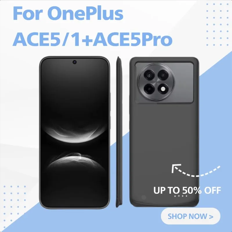 

For OnePlus ACE5/1+ACE5Pro Racing Edition/Ultimate Edition Mobile Phone Battery Case Power Bank Portable Power Supply