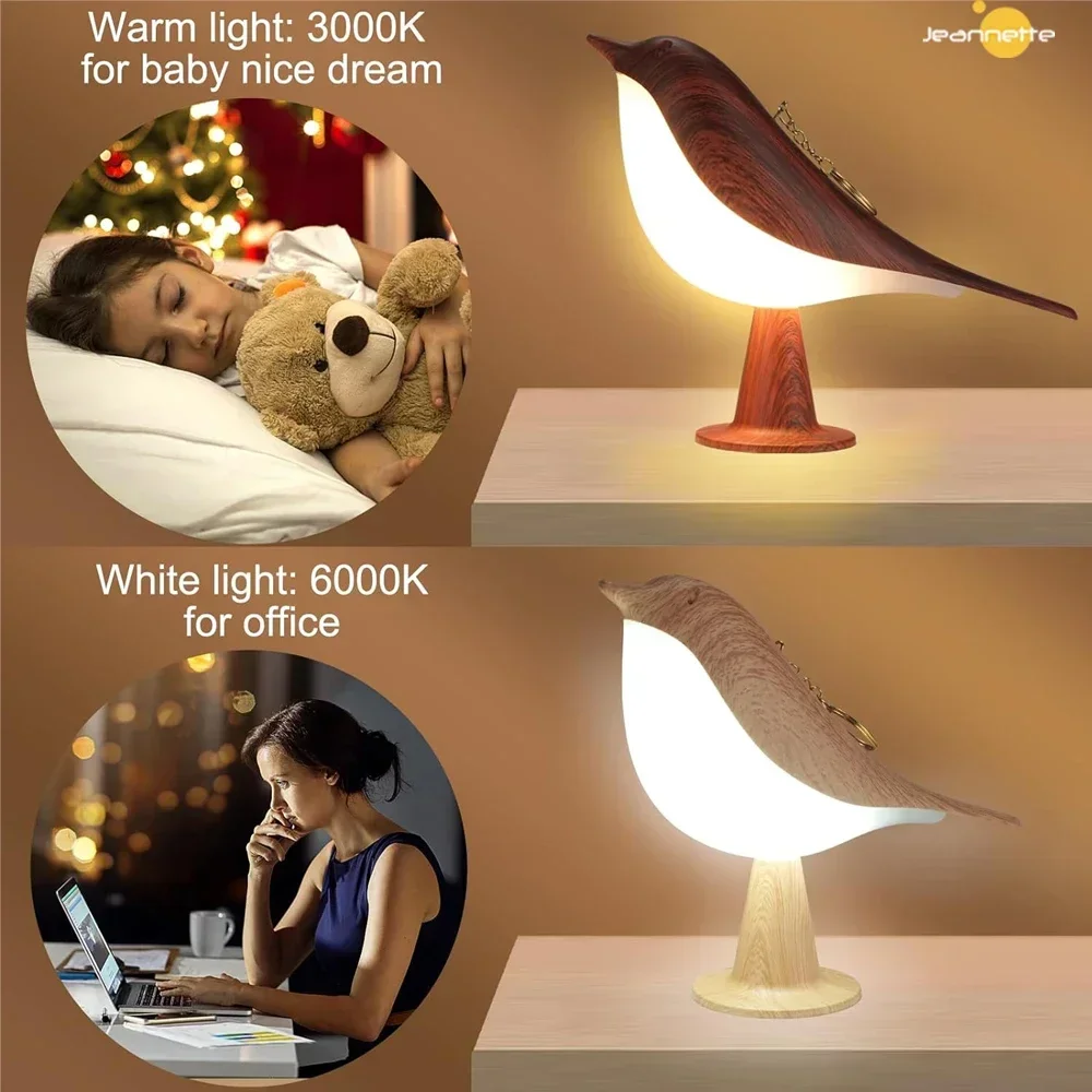 LED Book Lights  Touch Metal Table Lamp Bird Shape Aromatherapy Desk Lamp  3 Level Brightness Rechargered Dimmable Bedside Lamp