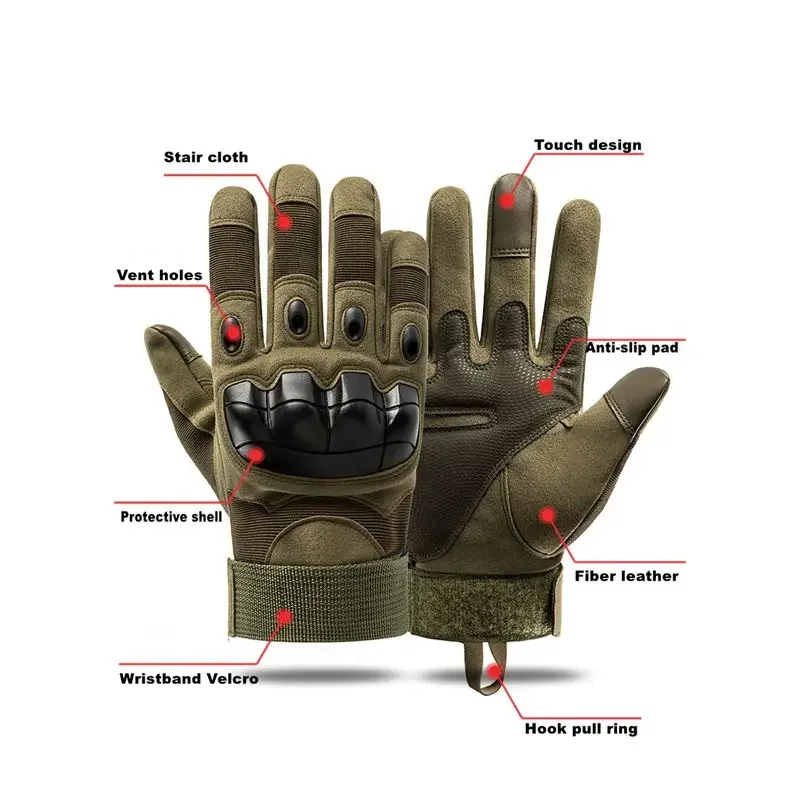 Guantes tácticos resistentes para caza, montañismo y supervivencia - imagen 5