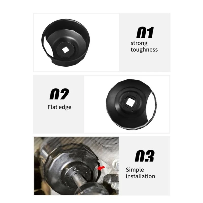 

Retro Inspired Motorcycle Oil Filter Wrench Tool for Bikes, Durability