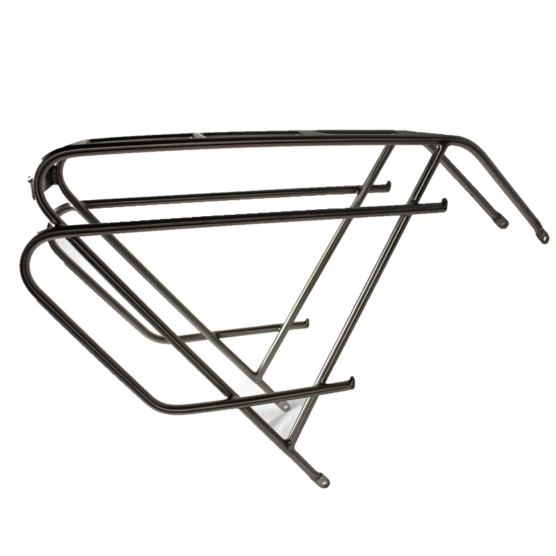 

Super Light Titanium Rear Bicycle Rack Hand Brush Finished 25kg Capacity Model RR004